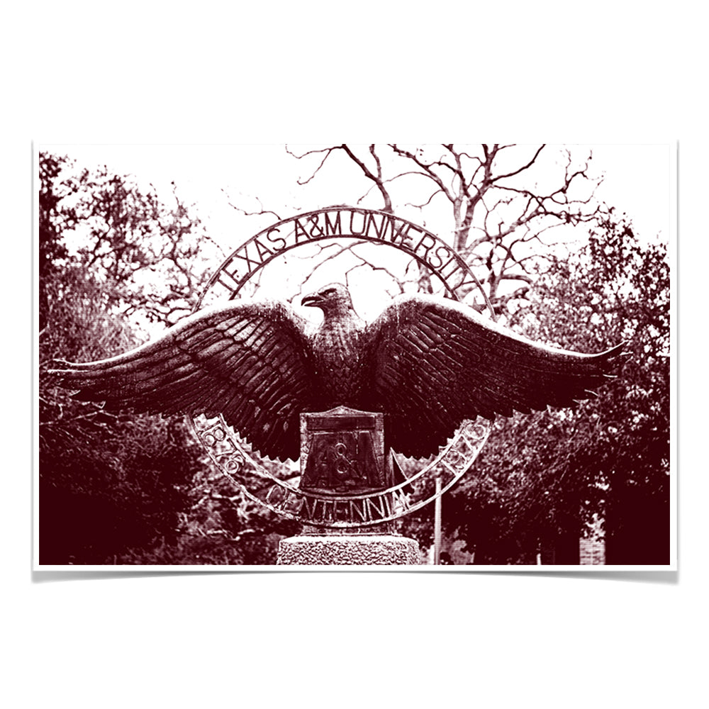 Texas A&M - Centenial Eagle -  College Wall Art #Canvas