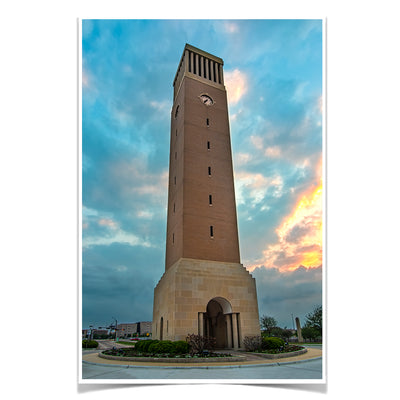 Texas A&M - Albrittan Tower Sunset - College Wall Art #Poster