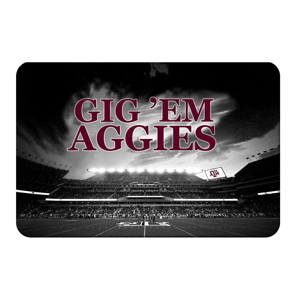 Texas A&M - GIG 'EM Aggies Kyle Field - College Wall Art  #Canvas