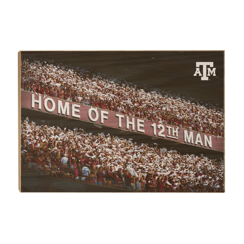 Texas A&M - Home of the 12th Man - College Wall Art #Canvas