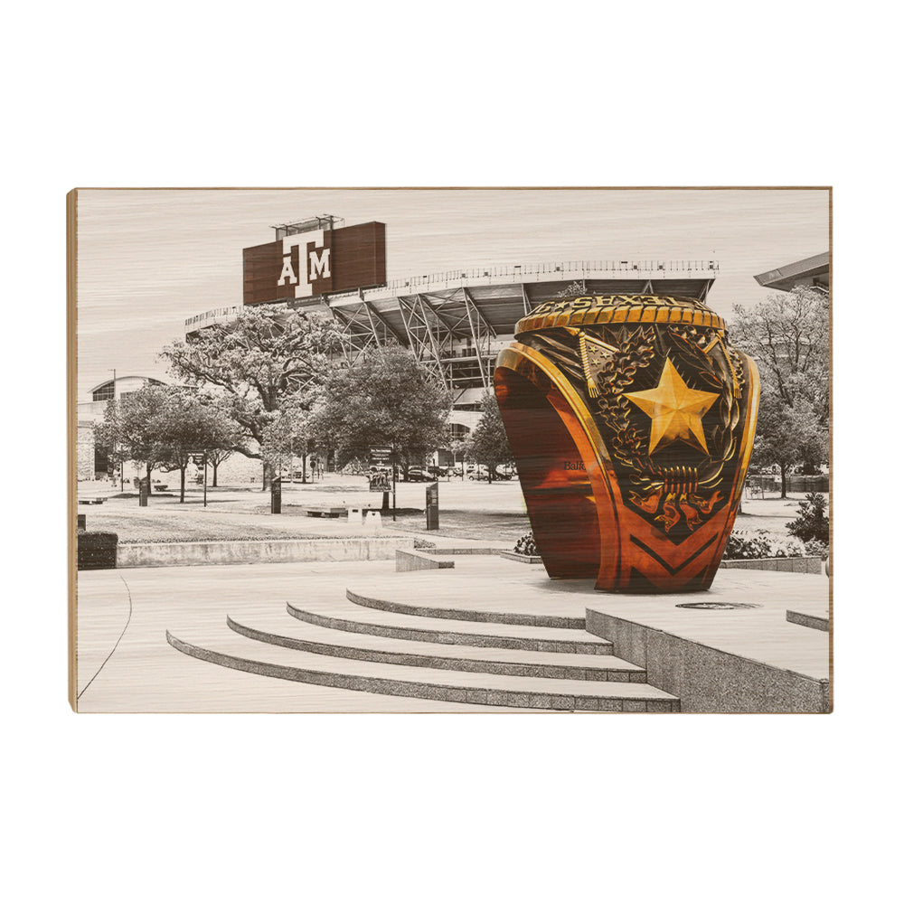 Texas A&M - Aggie Ring - College Wall Art #Canvas