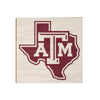 Texas A&M - A&M State - College Wall Art #Wood