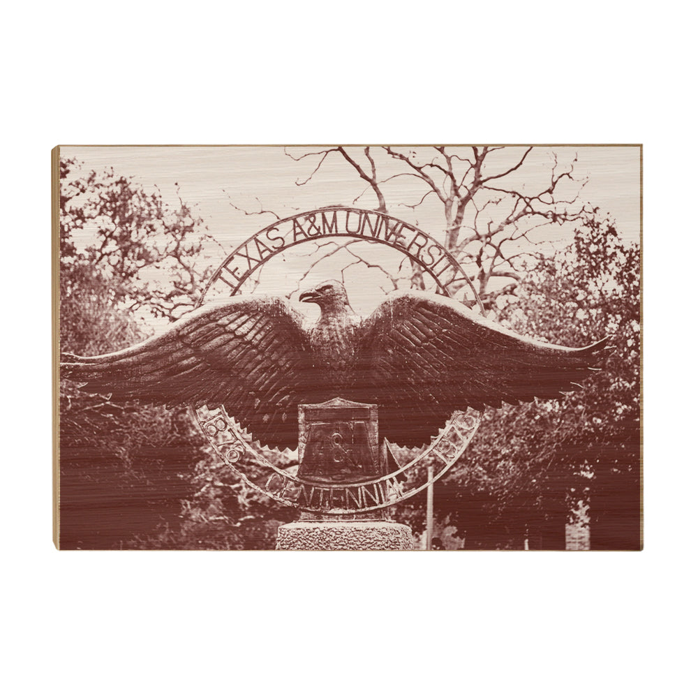 Texas A&M - Centenial Eagle -  College Wall Art #Canvas