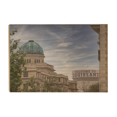 Texas A&M - Welcome to Aggie Land - College Wall Art #Wood