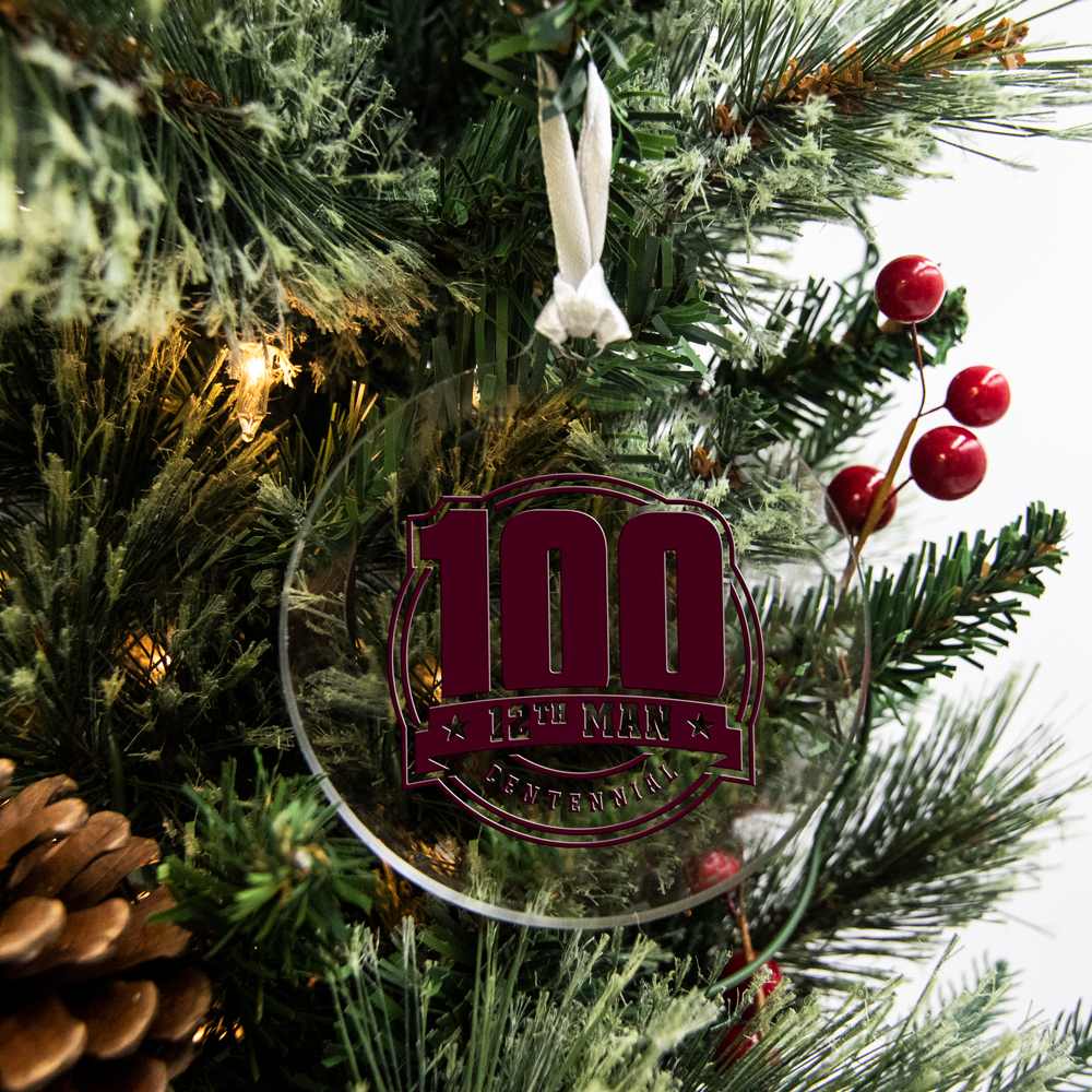 Texas A&M Aggies - 100 12th Man Centennial Seal Bag Tag & Ornament