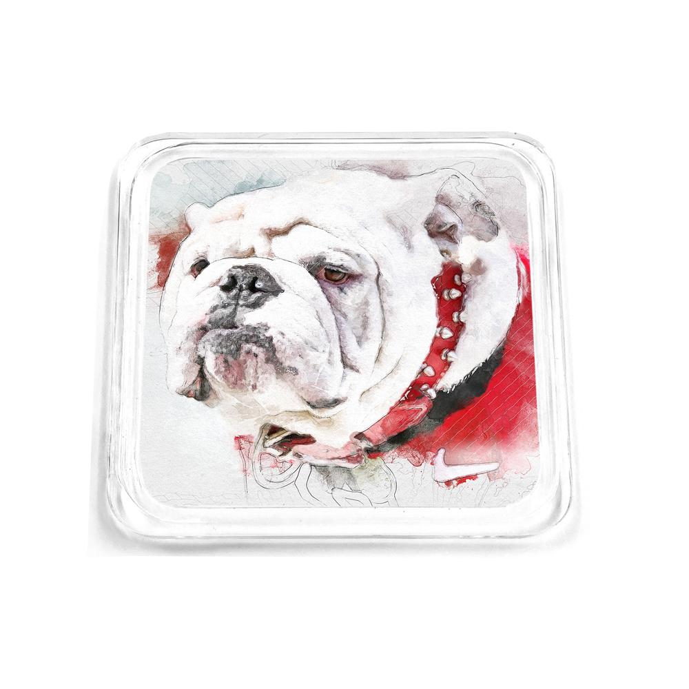 Georgia Bulldogs - Uga Painting Drink Coaster