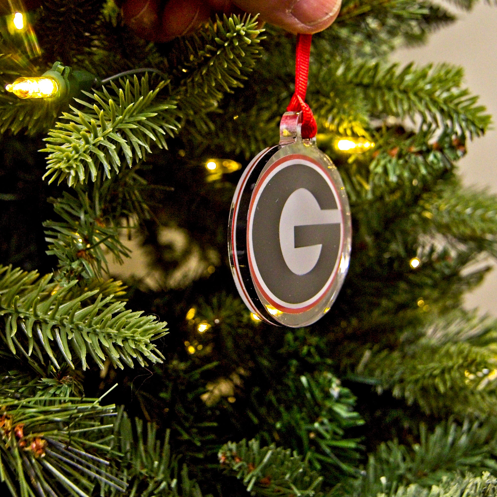 Georgia Bulldogs - The Oval G Ornament & Bag Tag