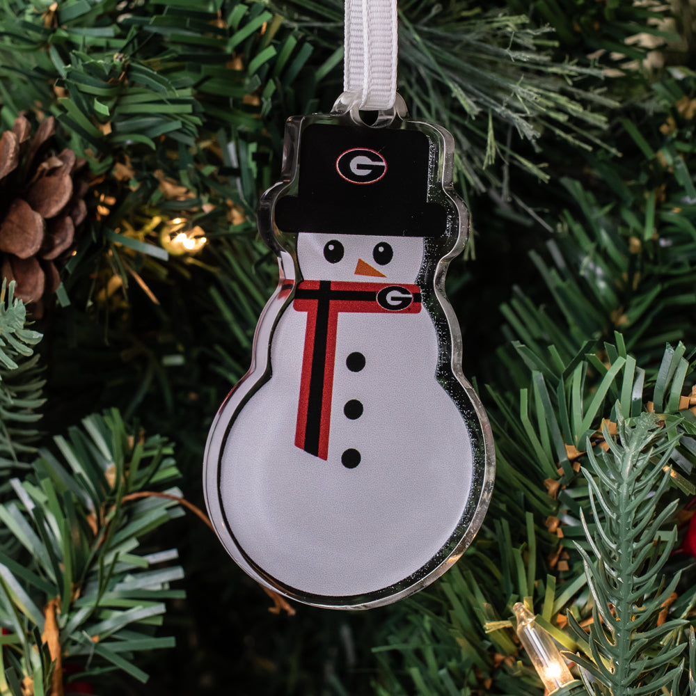 Georgia Bulldogs - Georgia Snowman Ornament