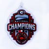 Georgia Bulldogs - 2022 National Champions Shield Dimensional Bag Tag & Ornament