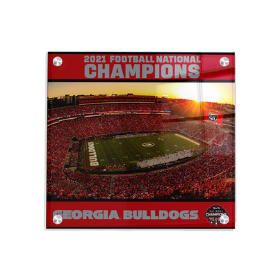 Georgia Bulldogs - Sanford Sunset National champions Georgia Bulldogs - College Wall Art #Acrylic