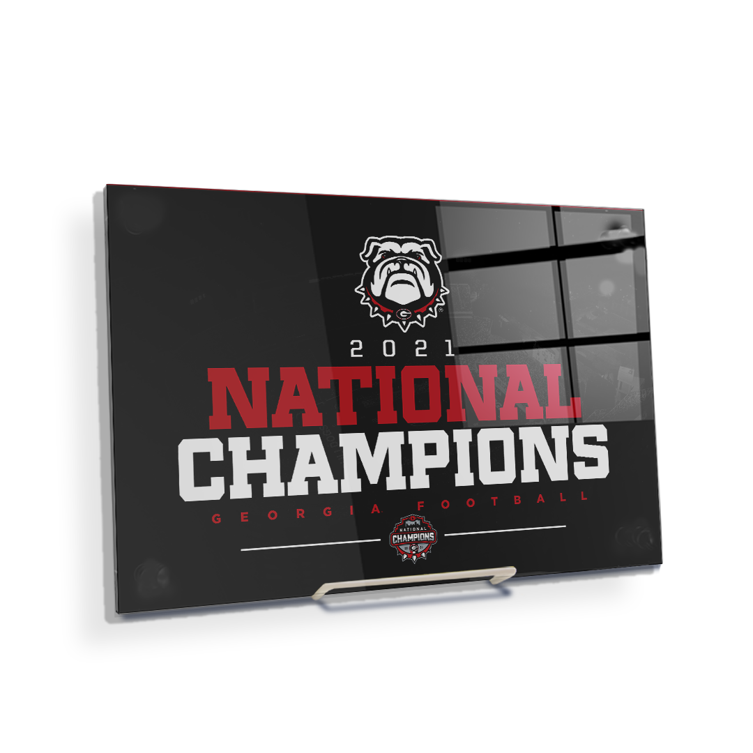 Georgia Bulldogs-2021 National Champions Georgia Bulldogs-College Wall Art