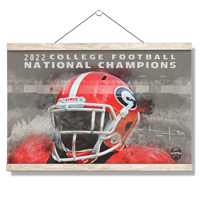 Georgia Bulldogs - 2022 College Football National Champions - College Wall Art #Hanging Canvas