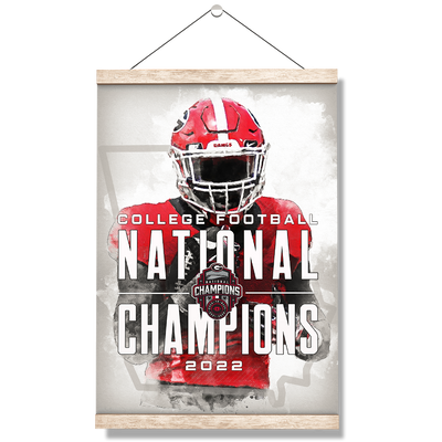 Georgia Bulldogs - National Champions - College Wall Art #Hanging Canvas