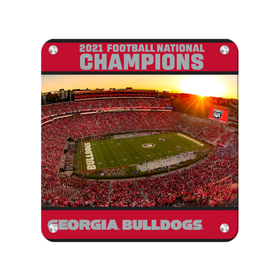 Georgia Bulldogs - Sanford Sunset National champions Georgia Bulldogs - College Wall Art #Metal