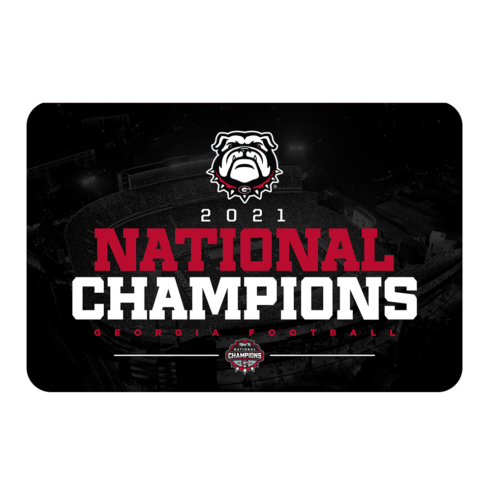 Georgia Bulldogs - National Champions Georgia Bulldogs - College Wall Art #Canvas