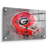 Georgia Bulldogs - Georgia Helmet Fine Art - College Wall Art #Acrylic