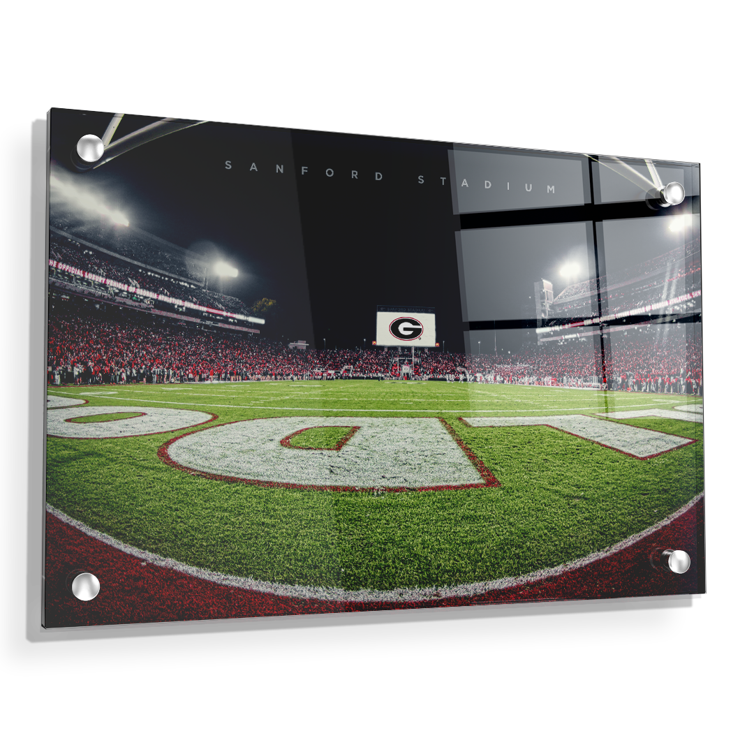 Georgia Bulldogs - Sanford Stadium End Zone - College Wall Art #Canvas