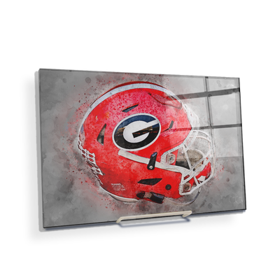 Georgia Bulldogs - Georgia Helmet Fine Art - College Wall Art #Acrylic Mini