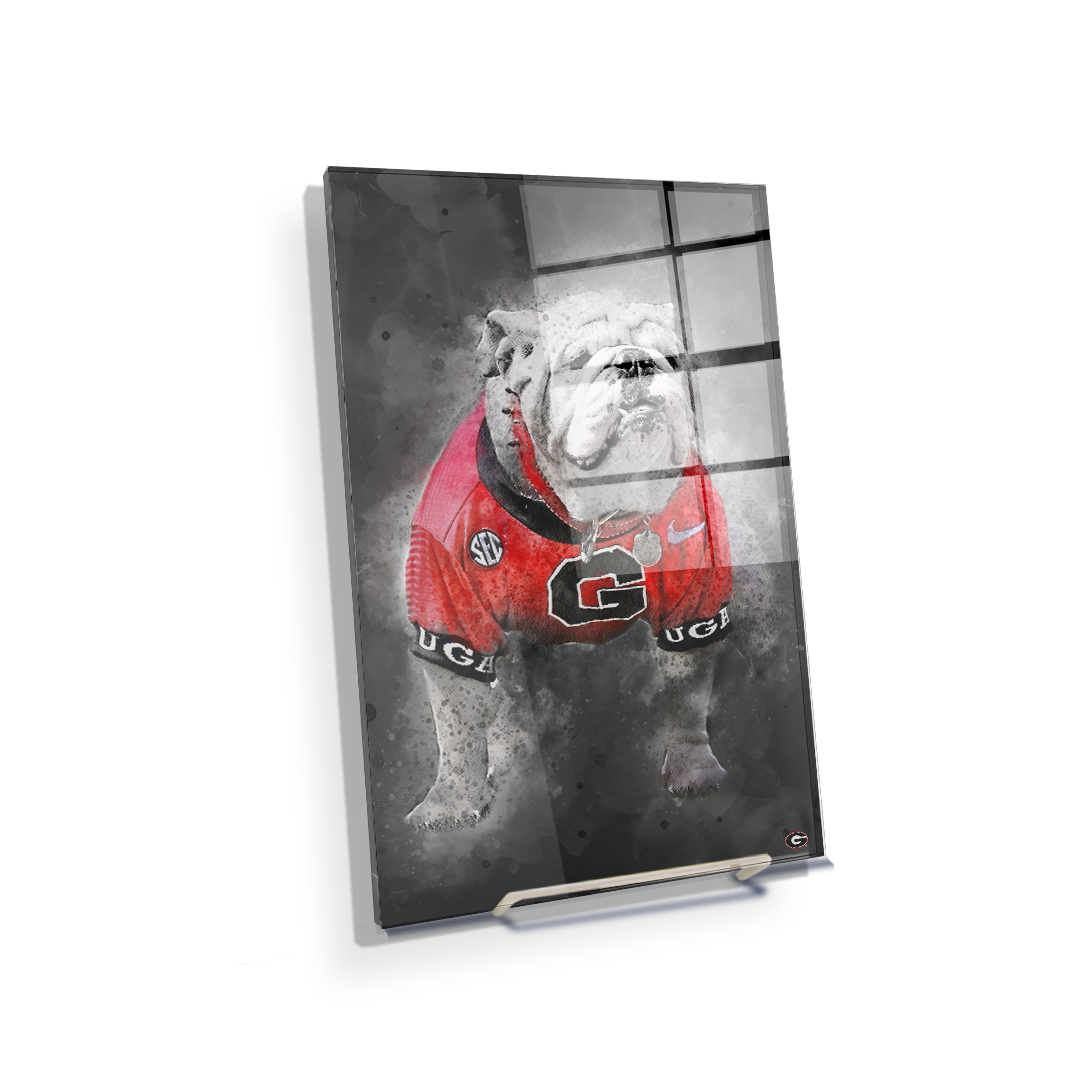 Georgia Bulldogs - The Dawg Painting - College Wall Art #Canvas