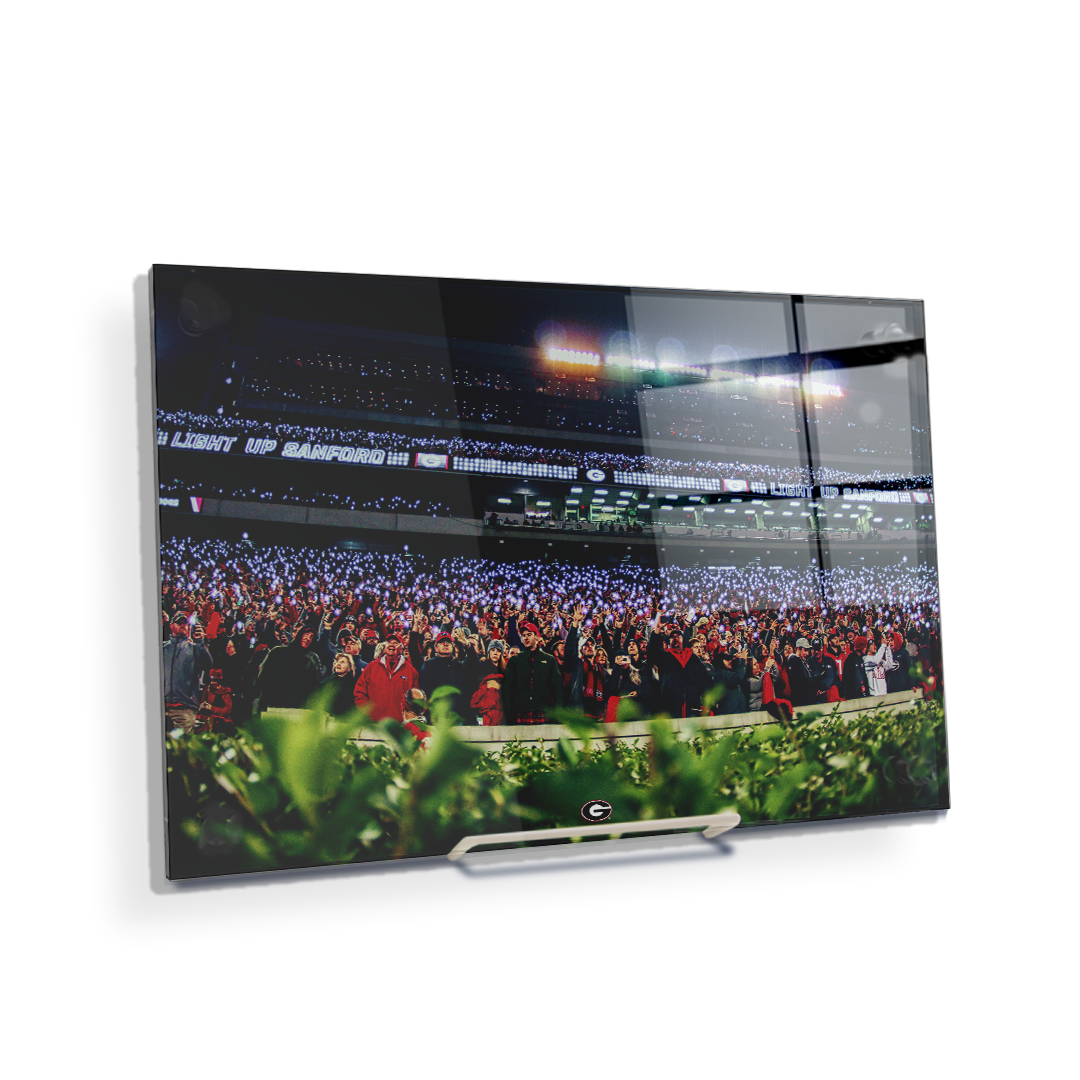 Georgia Bulldogs - Light Up Sanford - College Wall Art #Canvas