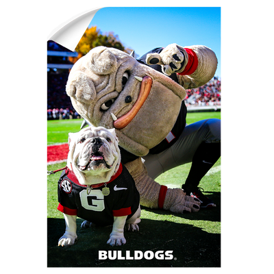Georgia Bulldogs - Uga & Hairy the Dawg - College Wall Art #Wall Decal
