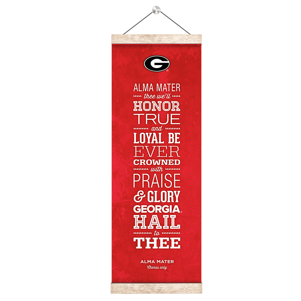 Georgia Bulldogs - Alma Mater - College Wall Art #Canvas