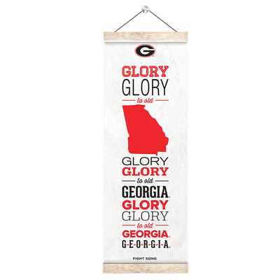 Georgia Bulldogs - Fight Song - College Wall Art #Hanging Canvas
