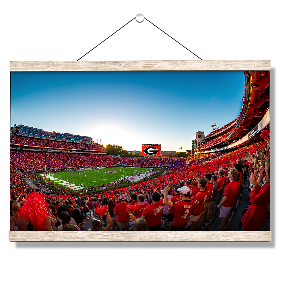 Georgia Bulldogs - Gooooo Georgia - College Wall Art #Canvas