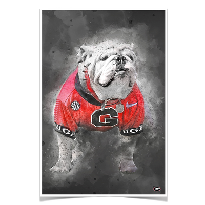 Georgia Bulldogs - The Dawg Painting - College Wall Art #Poster