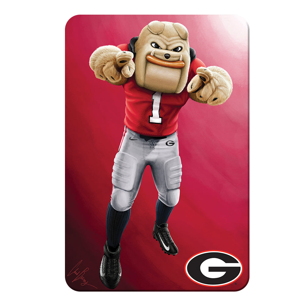 Georgia Bulldogs - Hairy Dawg Portrait - College Wall Art #Canvas