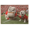 Georgia Bulldogs - Hairy and Uga Game Ready - College Wall Art #Wood