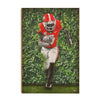 Georgia Bulldogs - Through the Hedges Oil Painting - College Wall Art #Wood