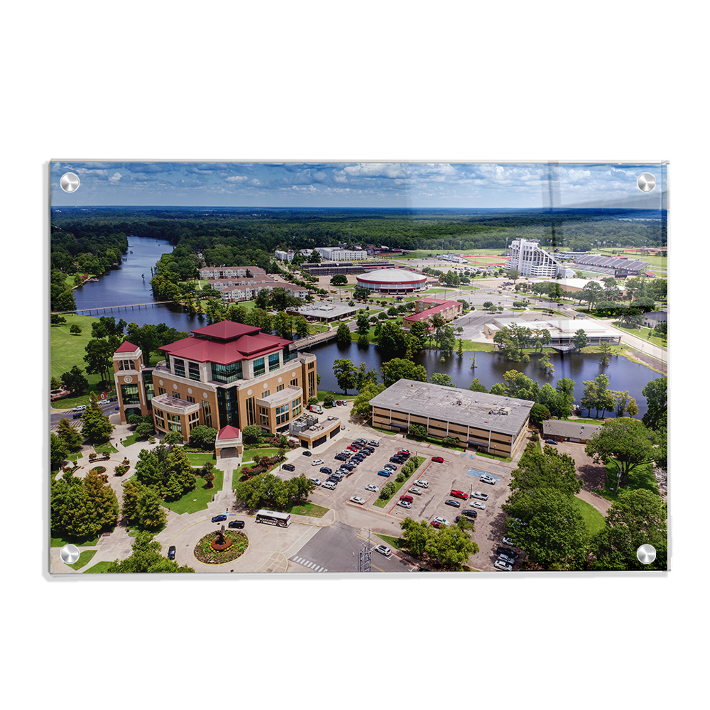 Louisiana Monroe Warhawks - Campus Aerial - College Wall Art #Canvas
