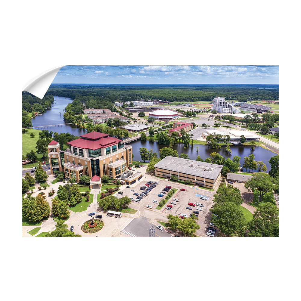 Louisiana Monroe Warhawks - Campus Aerial - College Wall Art #Canvas