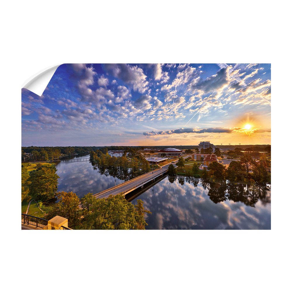 Louisiana Monroe Warhawks - Campus Sunrise - College Wall Art #Canvas