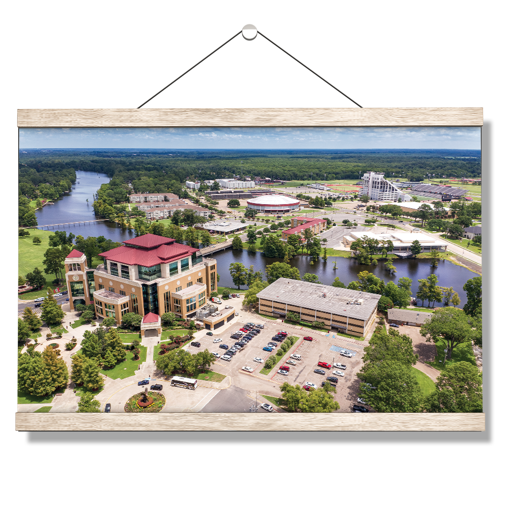 Louisiana Monroe Warhawks - Campus Aerial - College Wall Art #Canvas