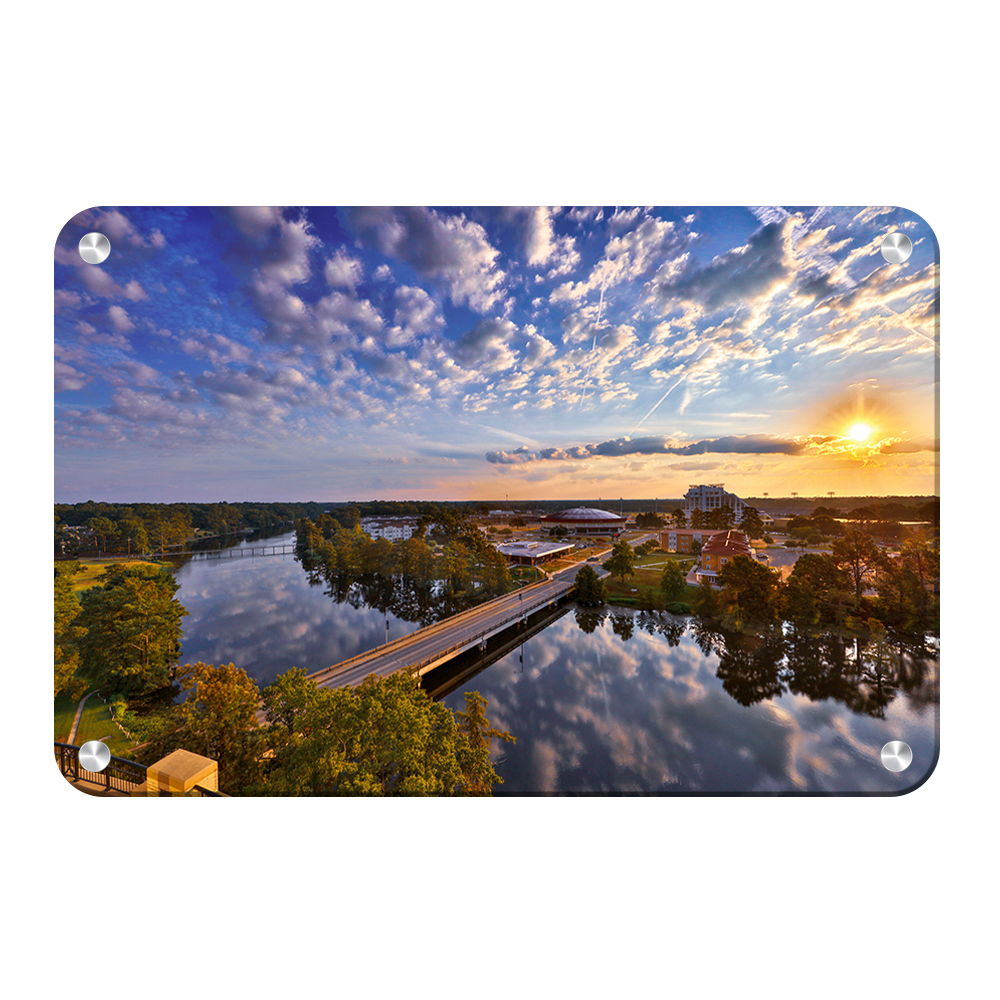 Louisiana Monroe Warhawks - Campus Sunrise - College Wall Art #Canvas