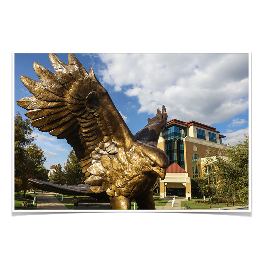 Louisiana Monroe Warhawks - Warhawk Statue - College Wall Art #Canvas