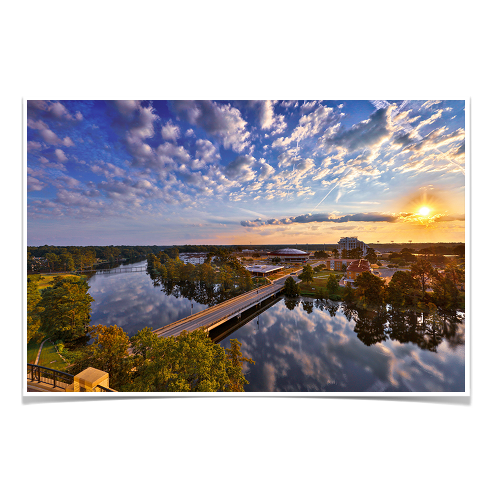 Louisiana Monroe Warhawks - Campus Sunrise - College Wall Art #Canvas
