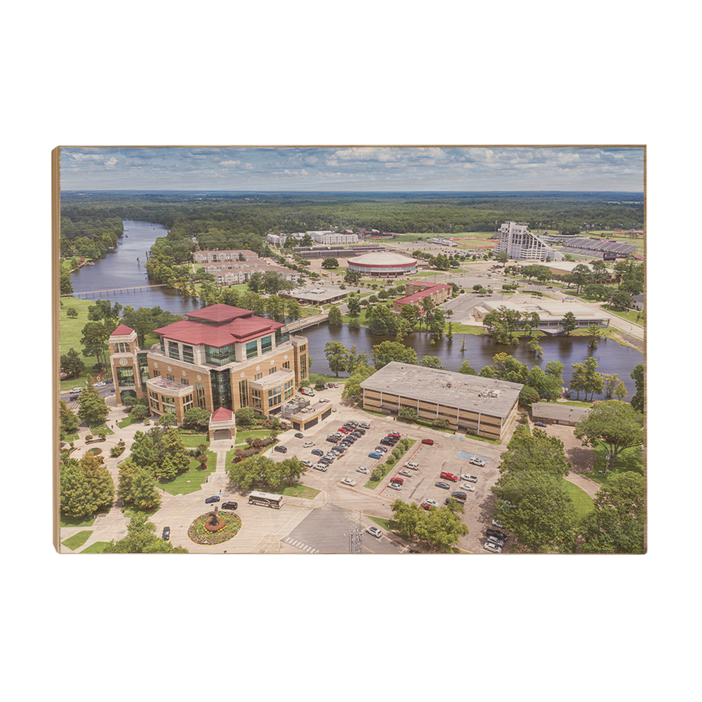 Louisiana Monroe Warhawks - Campus Aerial - College Wall Art #Canvas