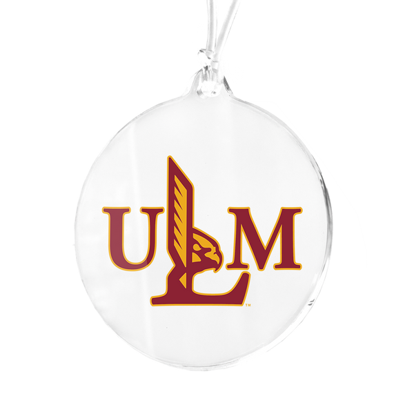 louisiana-monroe-warhawks-ulm-academic-logo-bag-tag-ornament-college-wall-art  - College Wall Art