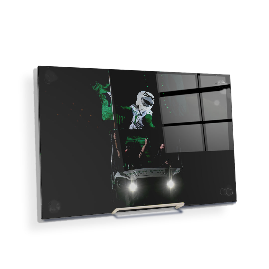 North Dakota Fighting Hawks - The Fighting Hawk - College Wall Art #Canvas