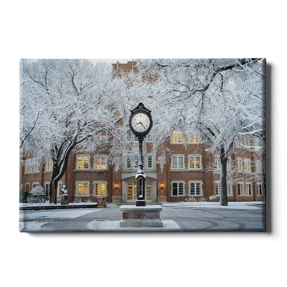 North Dakota Fighting Hawks - University of North Dakota First Snow - College Wall Art #Canvas