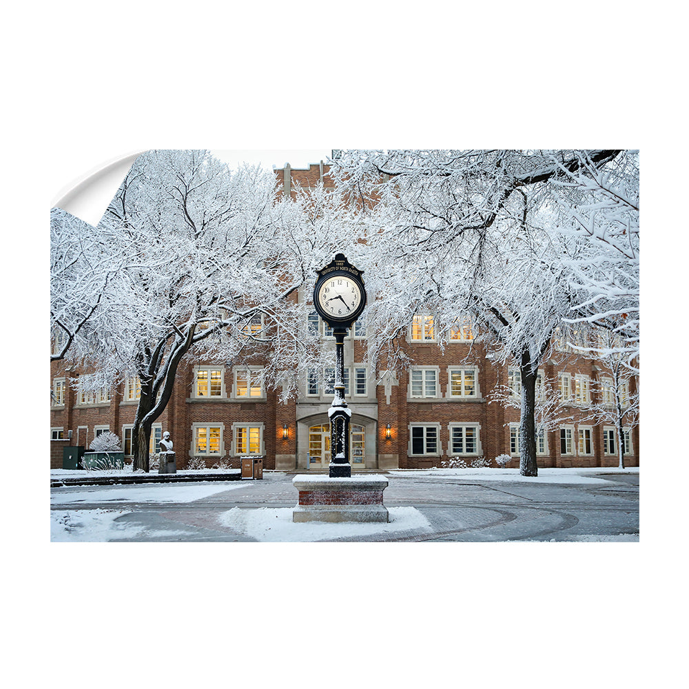 North Dakota Fighting Hawks - University of North Dakota First Snow - College Wall Art #Canvas