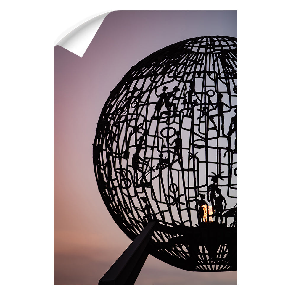 North Dakota Fighting Hawks - The Flame - College Wall Art #Canvas