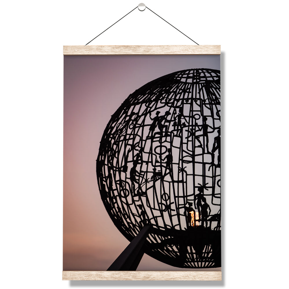 North Dakota Fighting Hawks - The Flame - College Wall Art #Canvas