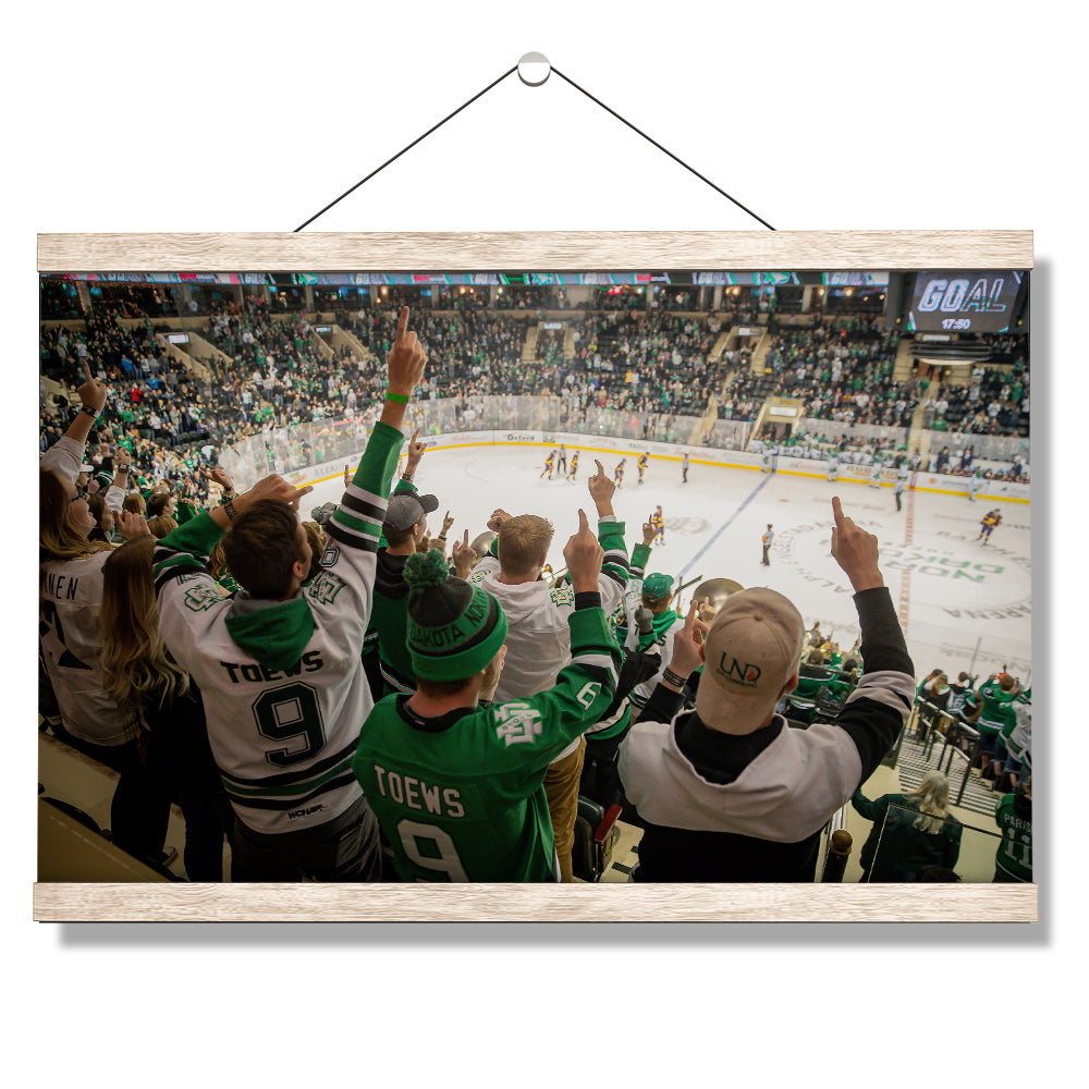North Dakota Fighting Hawks - North Dakota Hockey - College Wall Art #Canvas