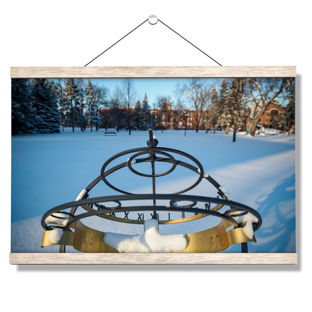 North Dakota Fighting Hawks - Winter Campus - College Wall Art #Canvas