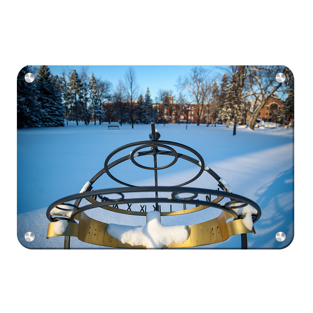 North Dakota Fighting Hawks - Winter Campus - College Wall Art #Canvas