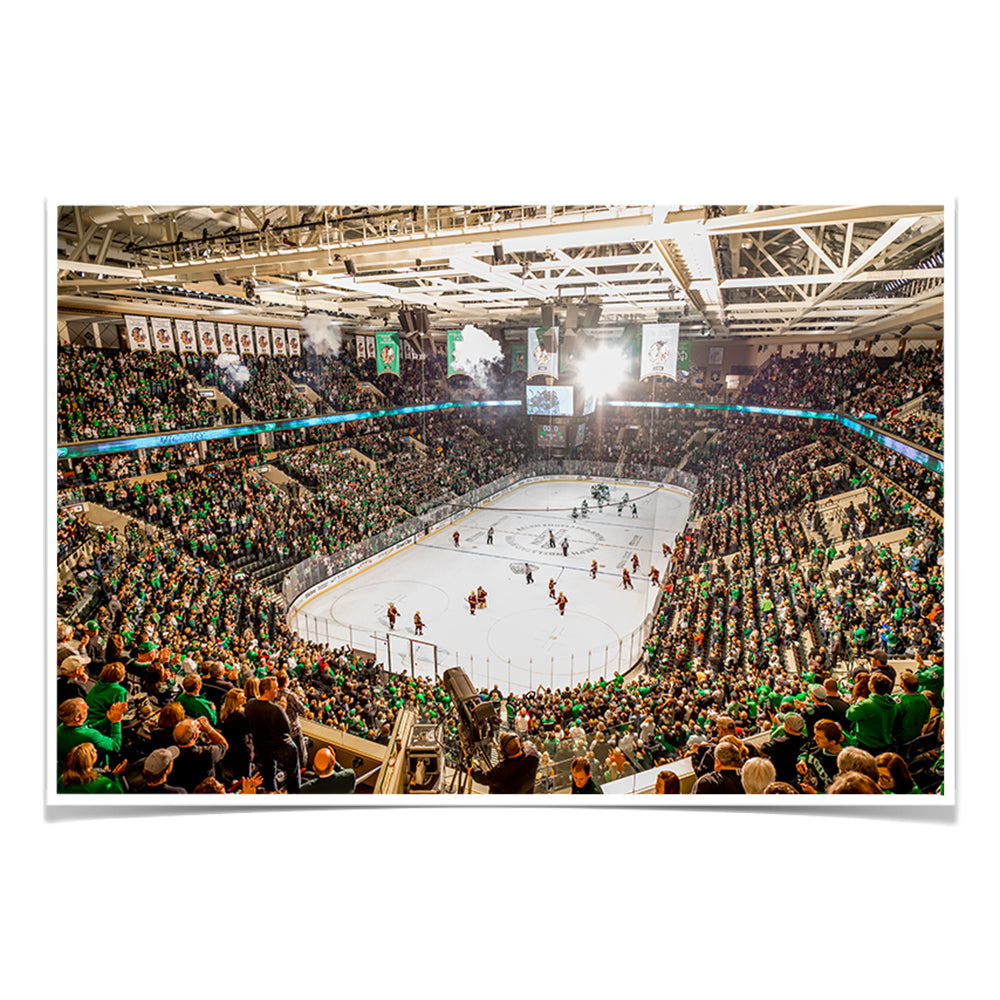 North Dakota Fighting Hawks - Hockey vs. Minnesota - College Wall Art #Canvas